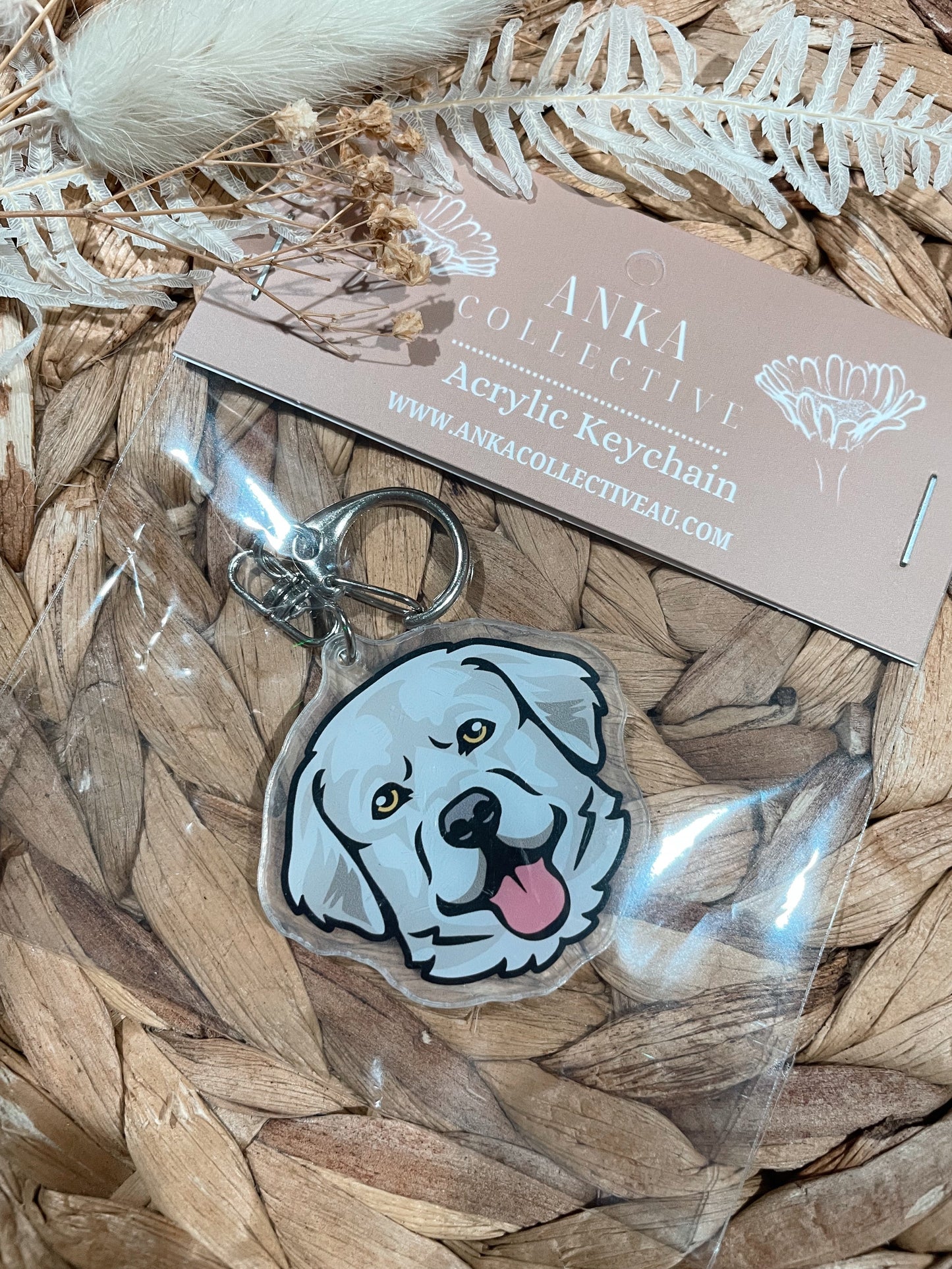 Maremma Sheepdog Dog Keychain
