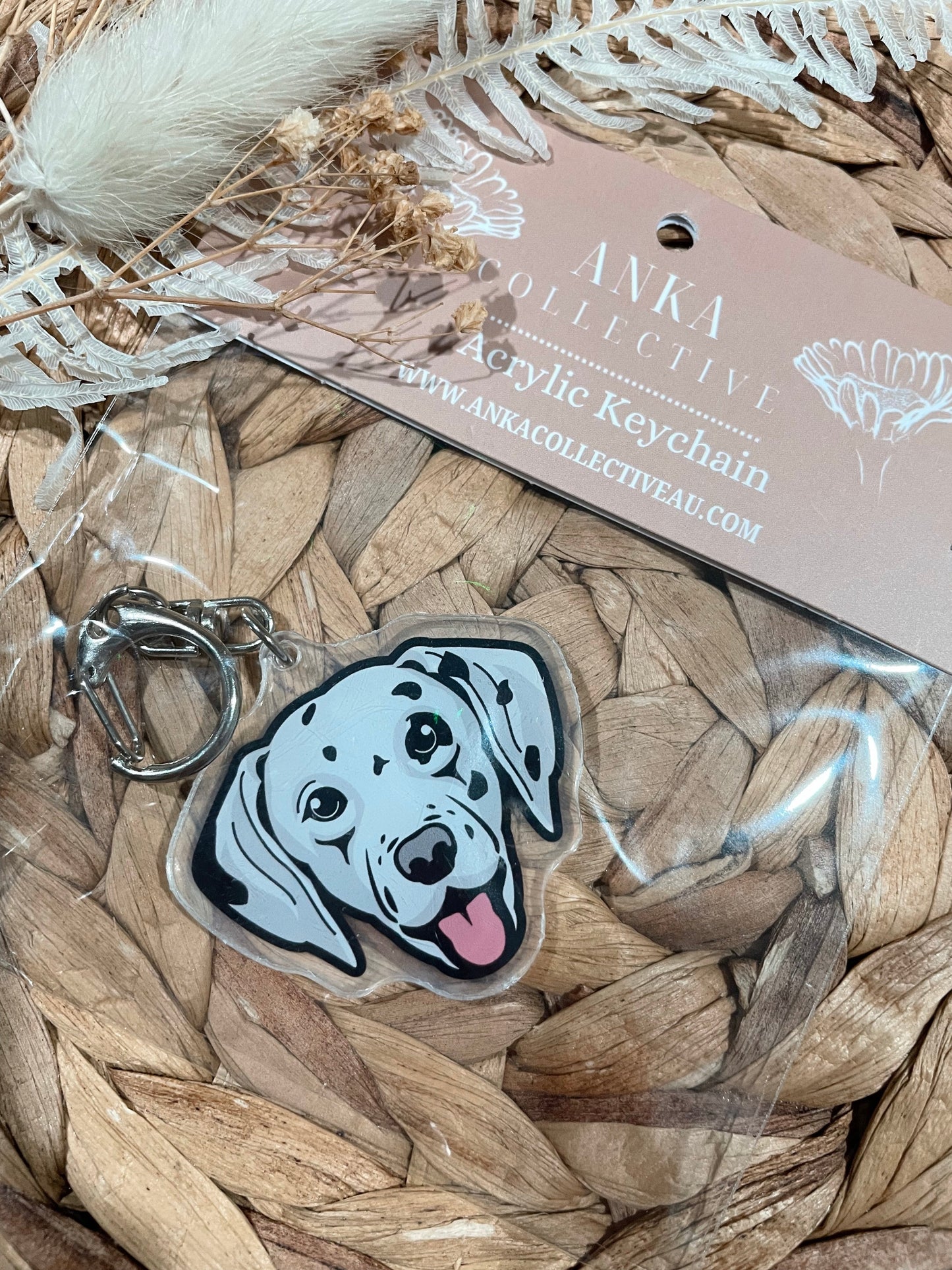 Dalmatian Dog Keychain
