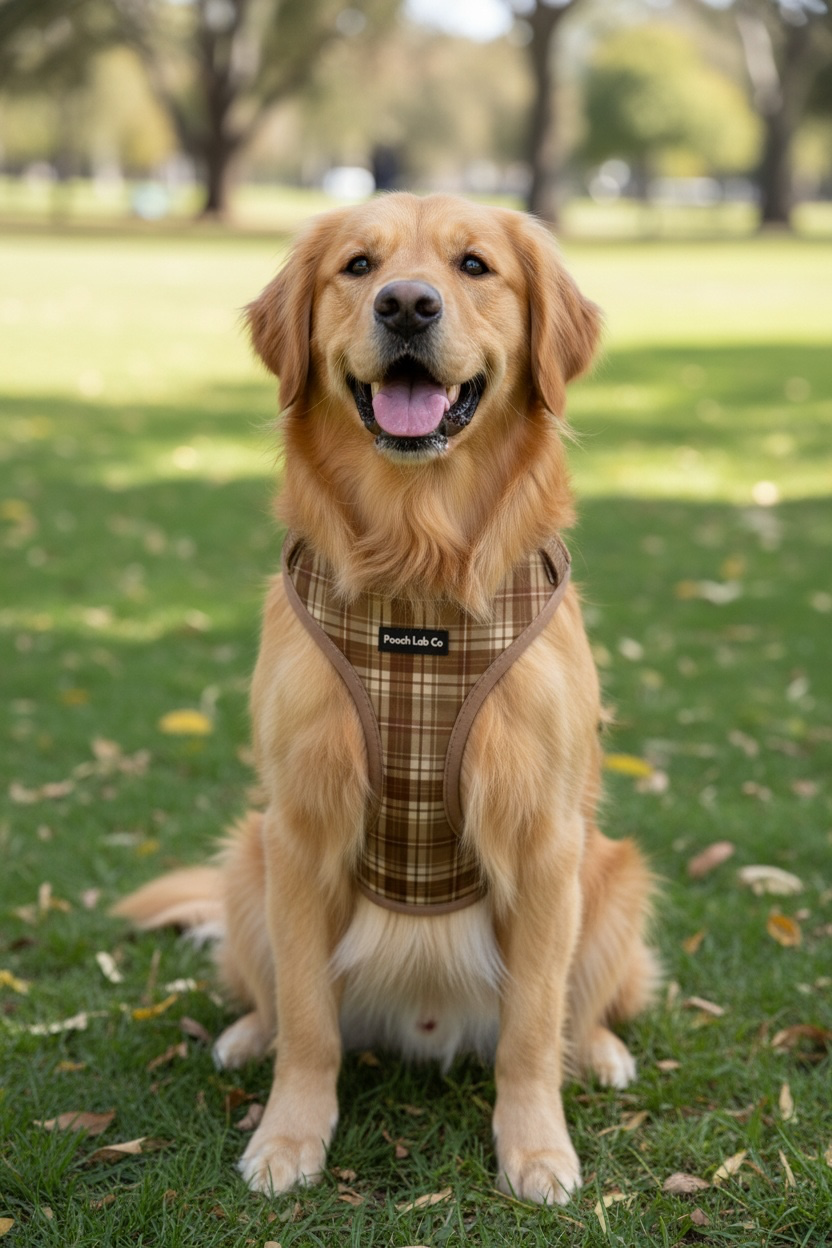 Tartan Adjustable Dog Harness