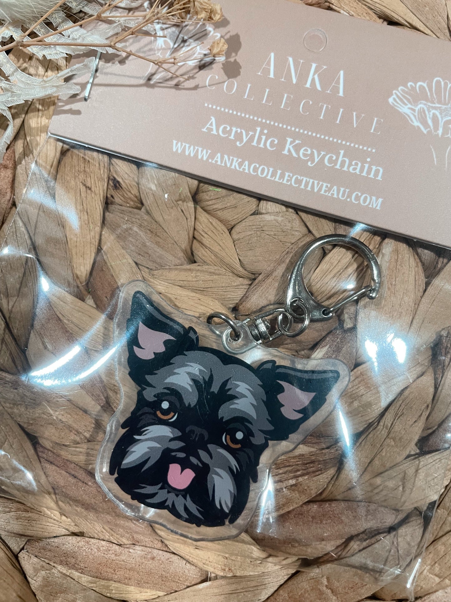 Griffin Dog Keychain