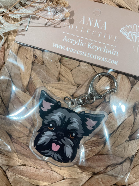 Griffin Dog Keychain