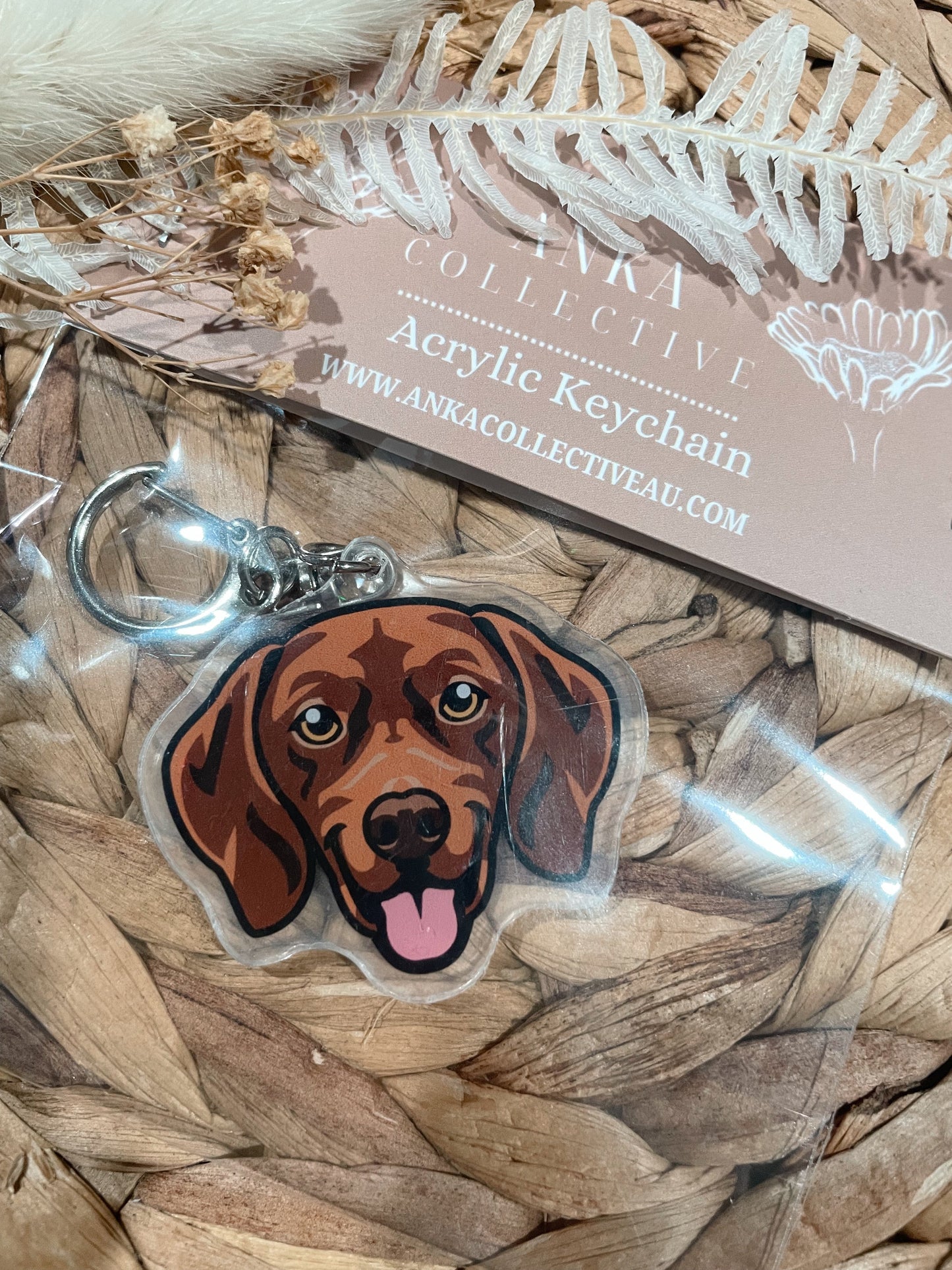 Vizsla Dog Keychain