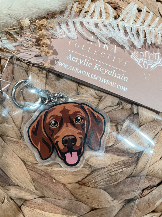 Vizsla Dog Keychain