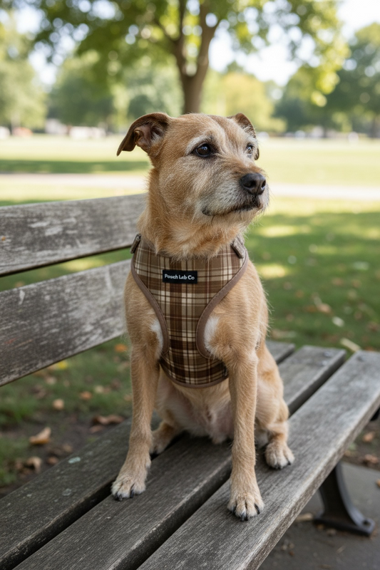 Tartan Adjustable Dog Harness