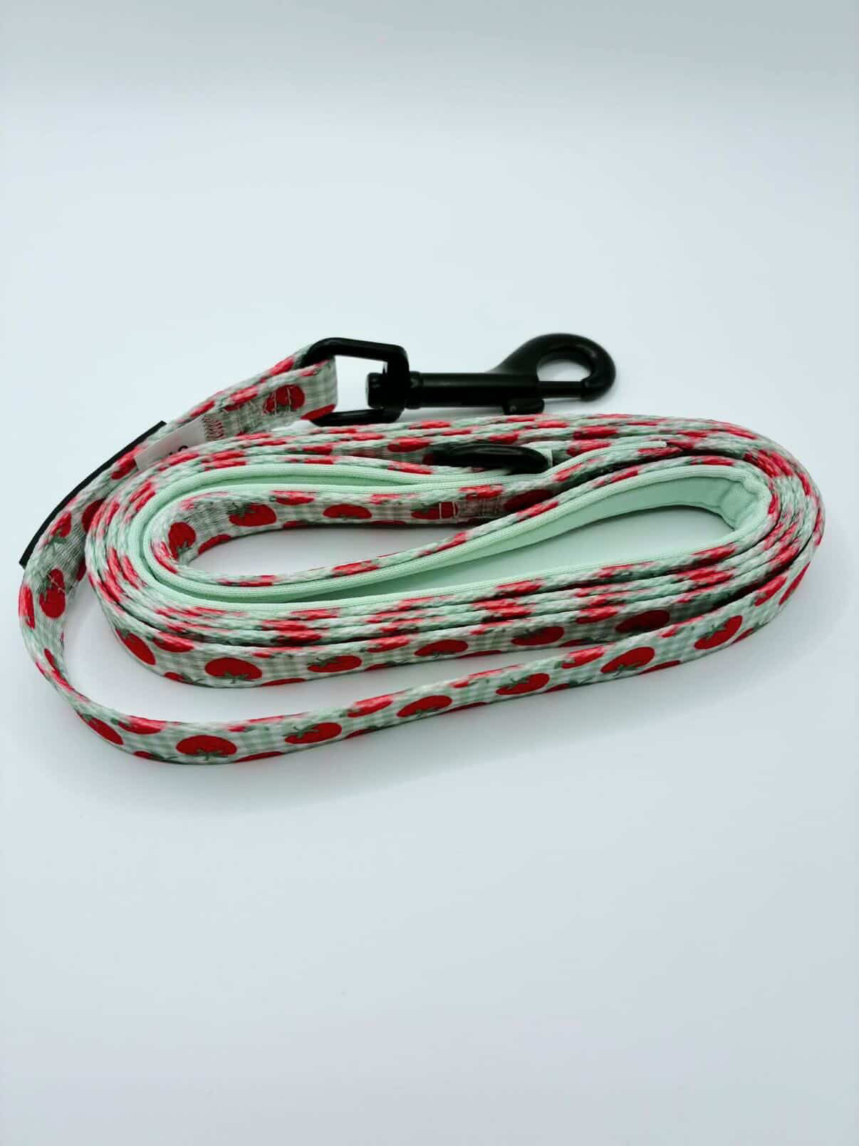 Strawberry Gingham Dog Lead