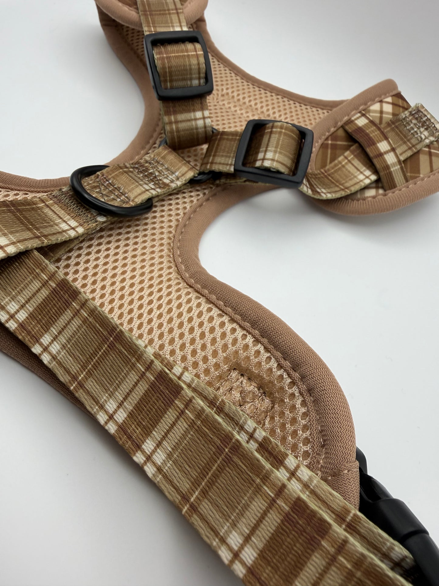 Tartan Adjustable Dog Harness