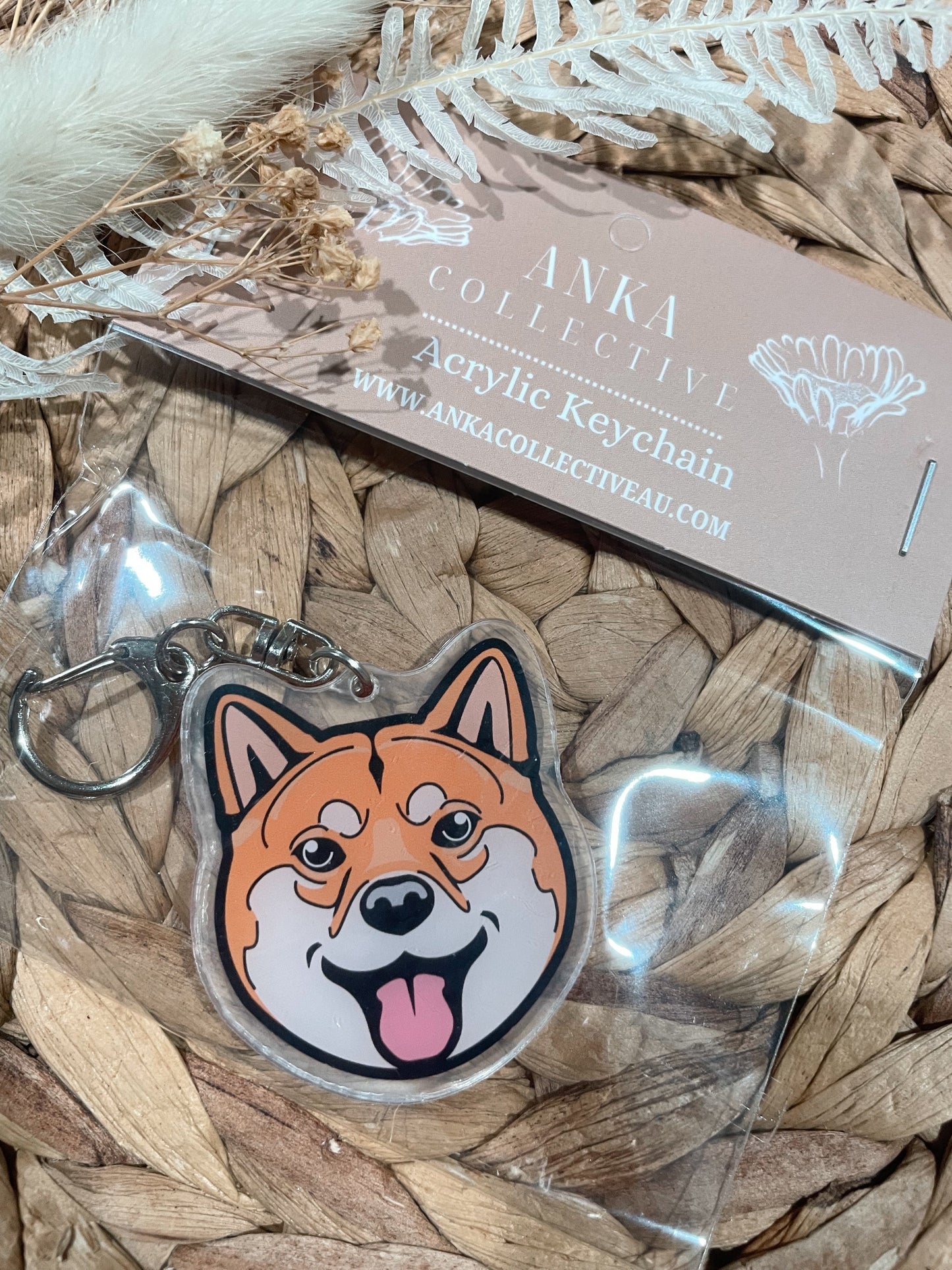 Shiba Inu Dog Keychain