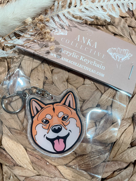 Shiba Inu Dog Keychain