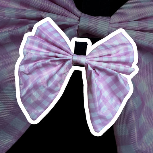 Pink Gingham Bow