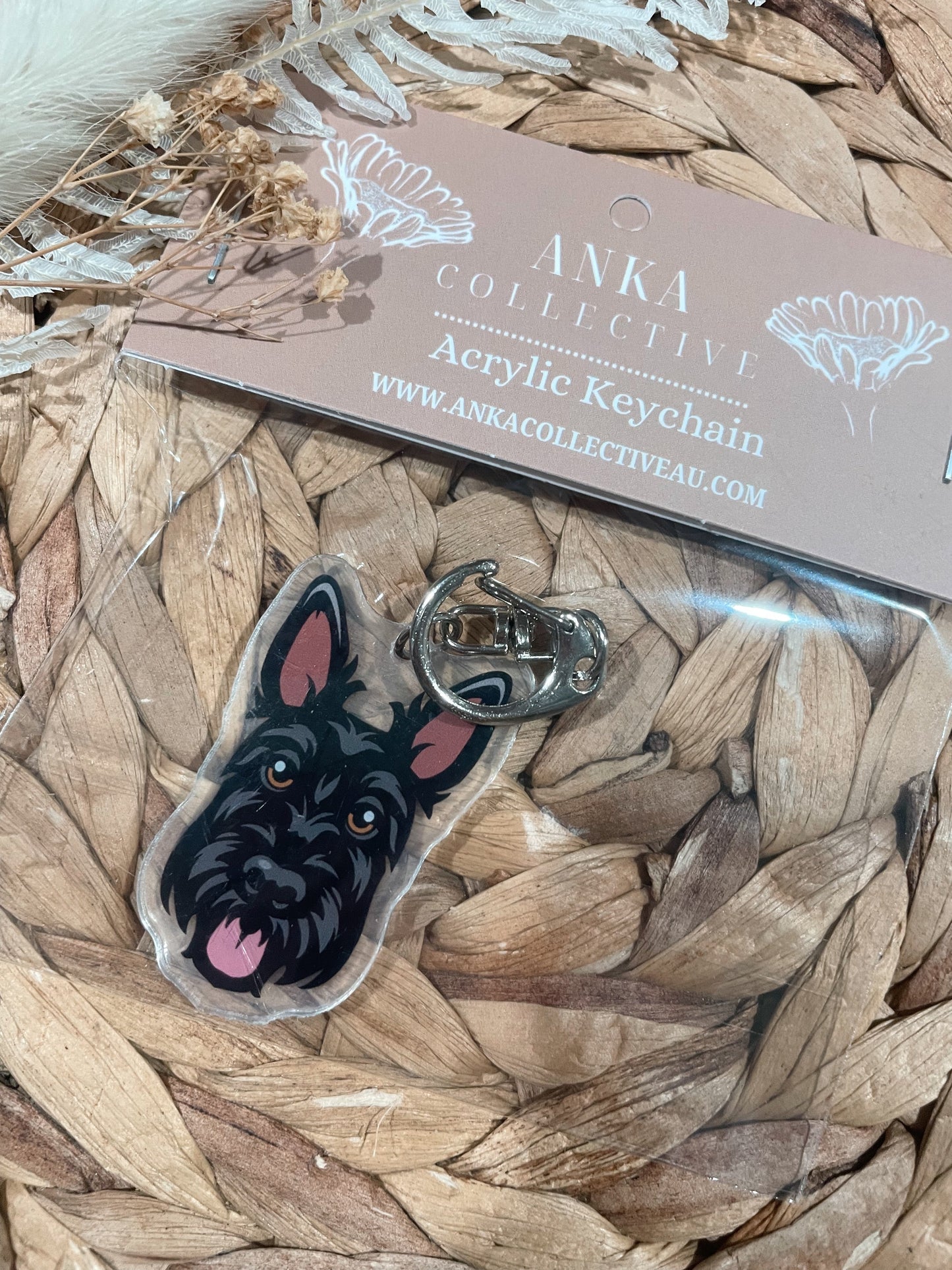 Scottish Terrier Dog Keychain
