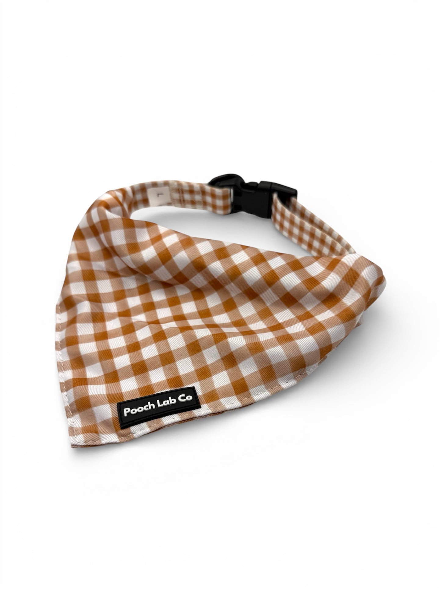 Mocha Gingham Bandanna