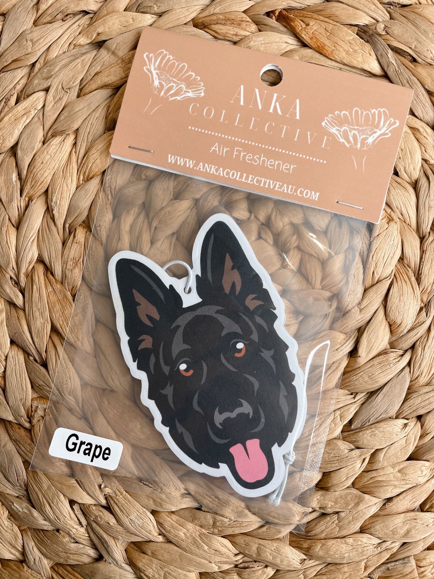 German Shepard Black Air Freshener