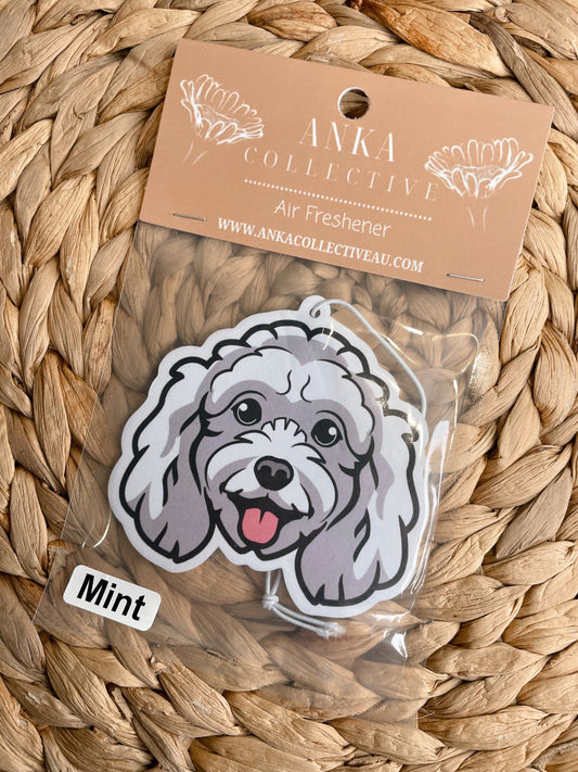 Mini Poodle White Air Freshener