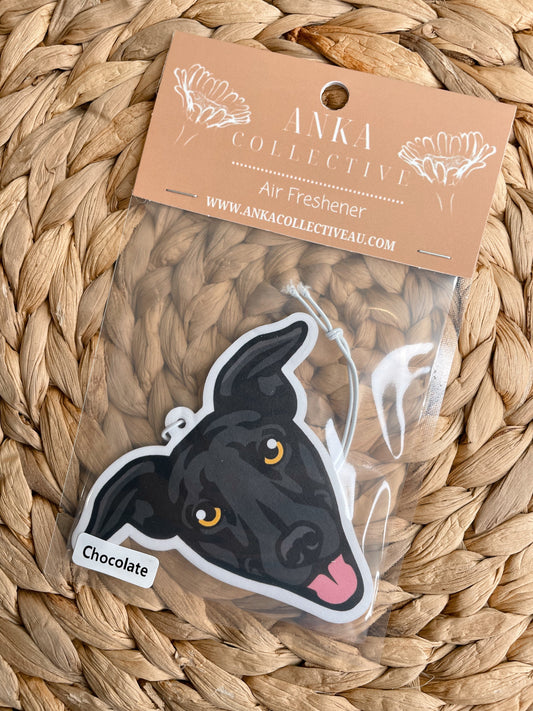 Greyhound Black Air Freshener