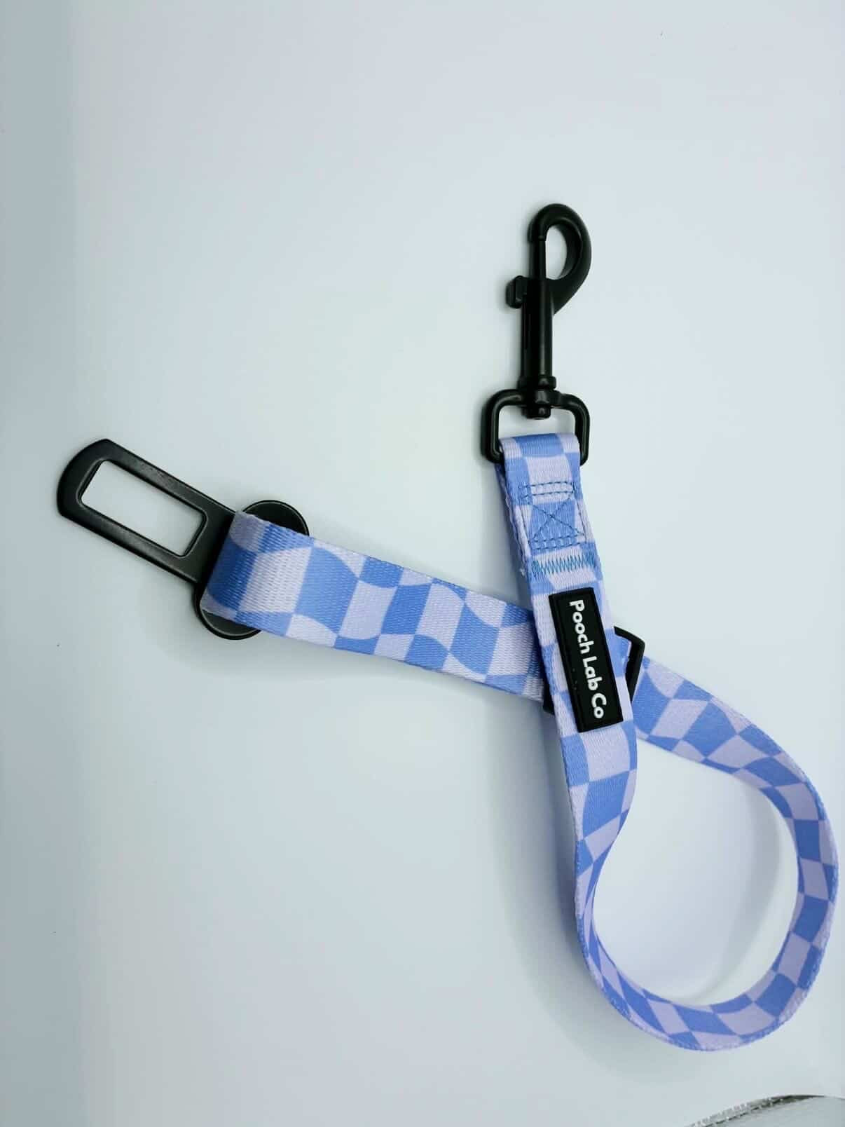 Groovy Gingham Dog Seatbelt