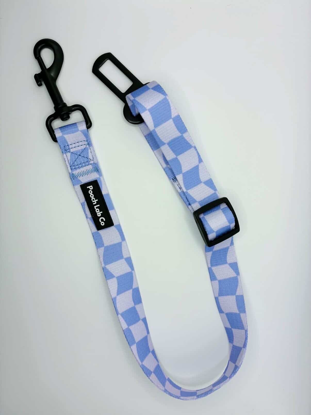 Groovy Gingham Dog Seatbelt