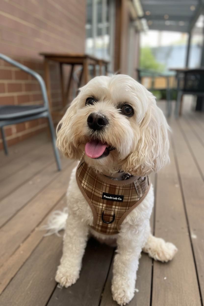 Tartan Adjustable Dog Harness