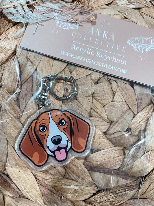 Beagle Dog Keychain