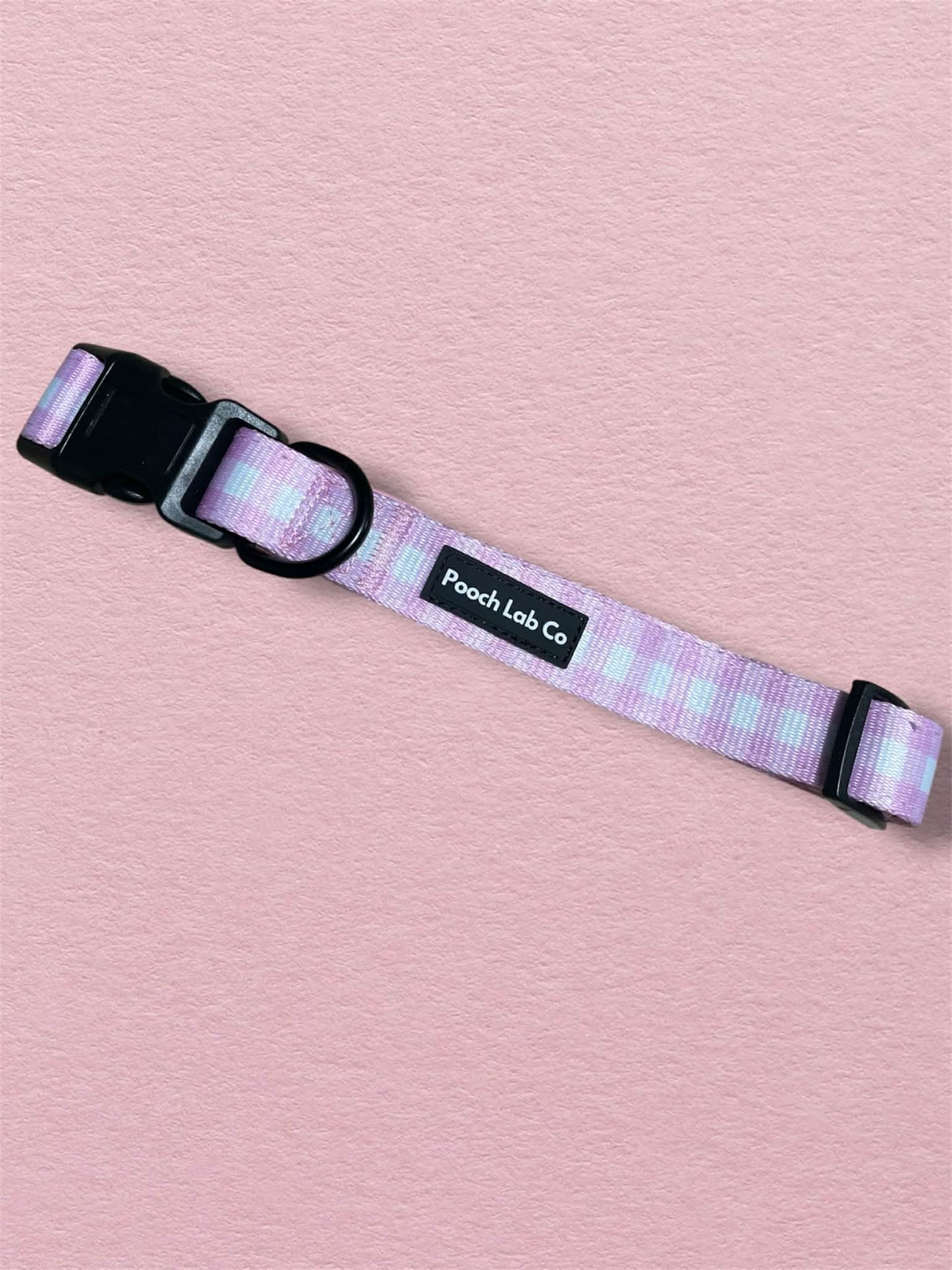 Pink Gingham Dog Collar