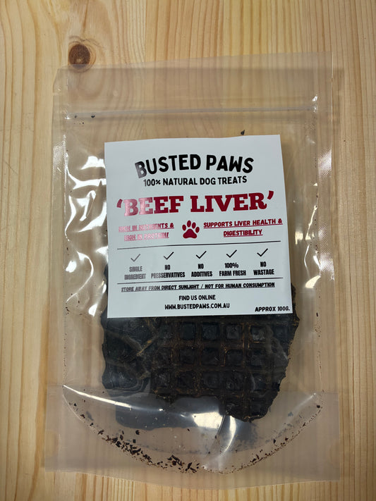 ‘Busted Paws’ Beef Liver Natural Dog Treats