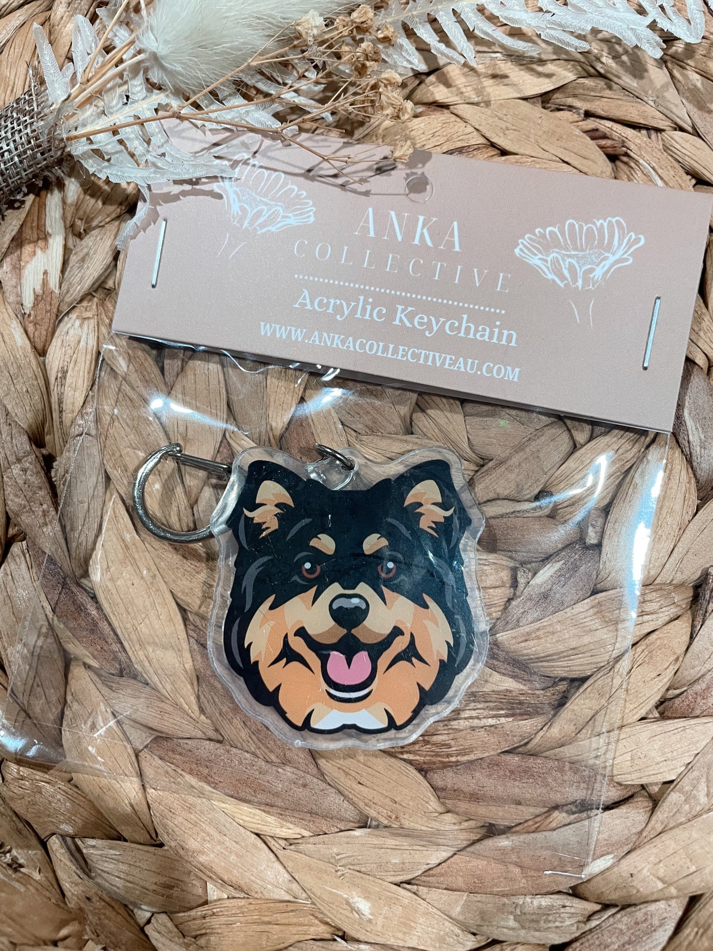 Finnish Lapphund Dog Keychain