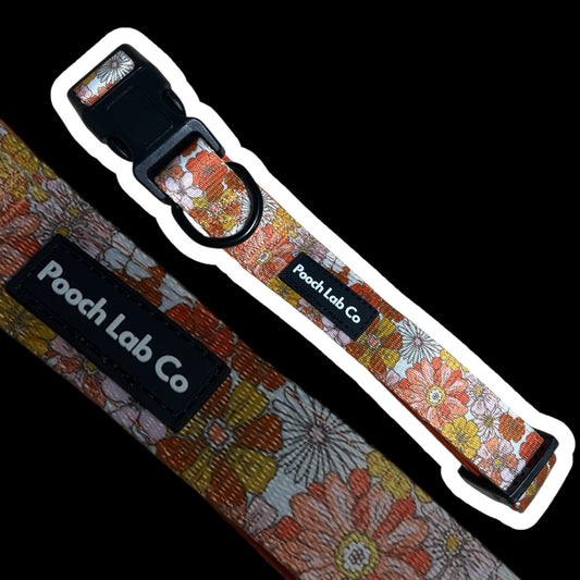Autumn Floral Dog Collar