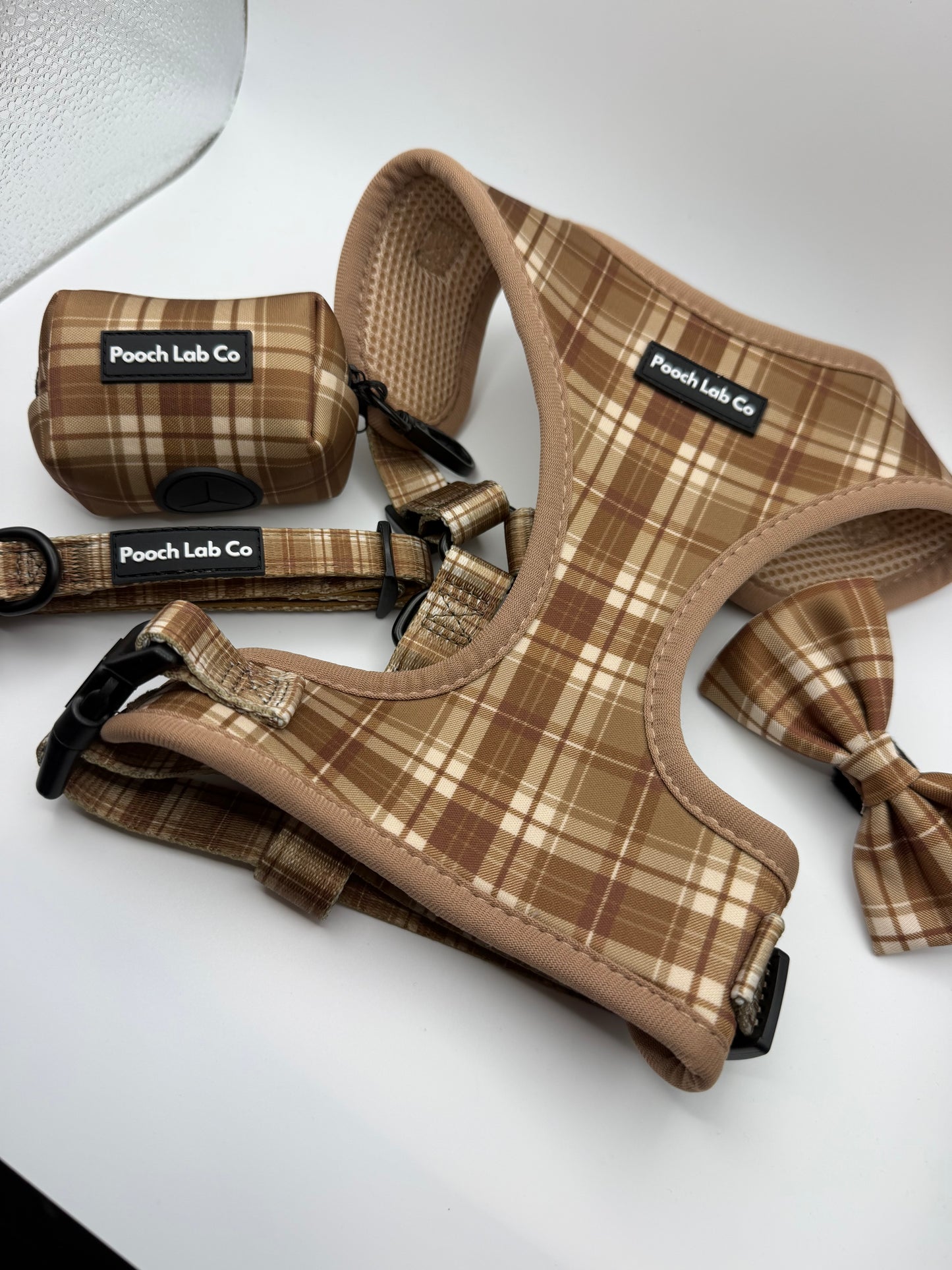 Tartan Adjustable Dog Harness