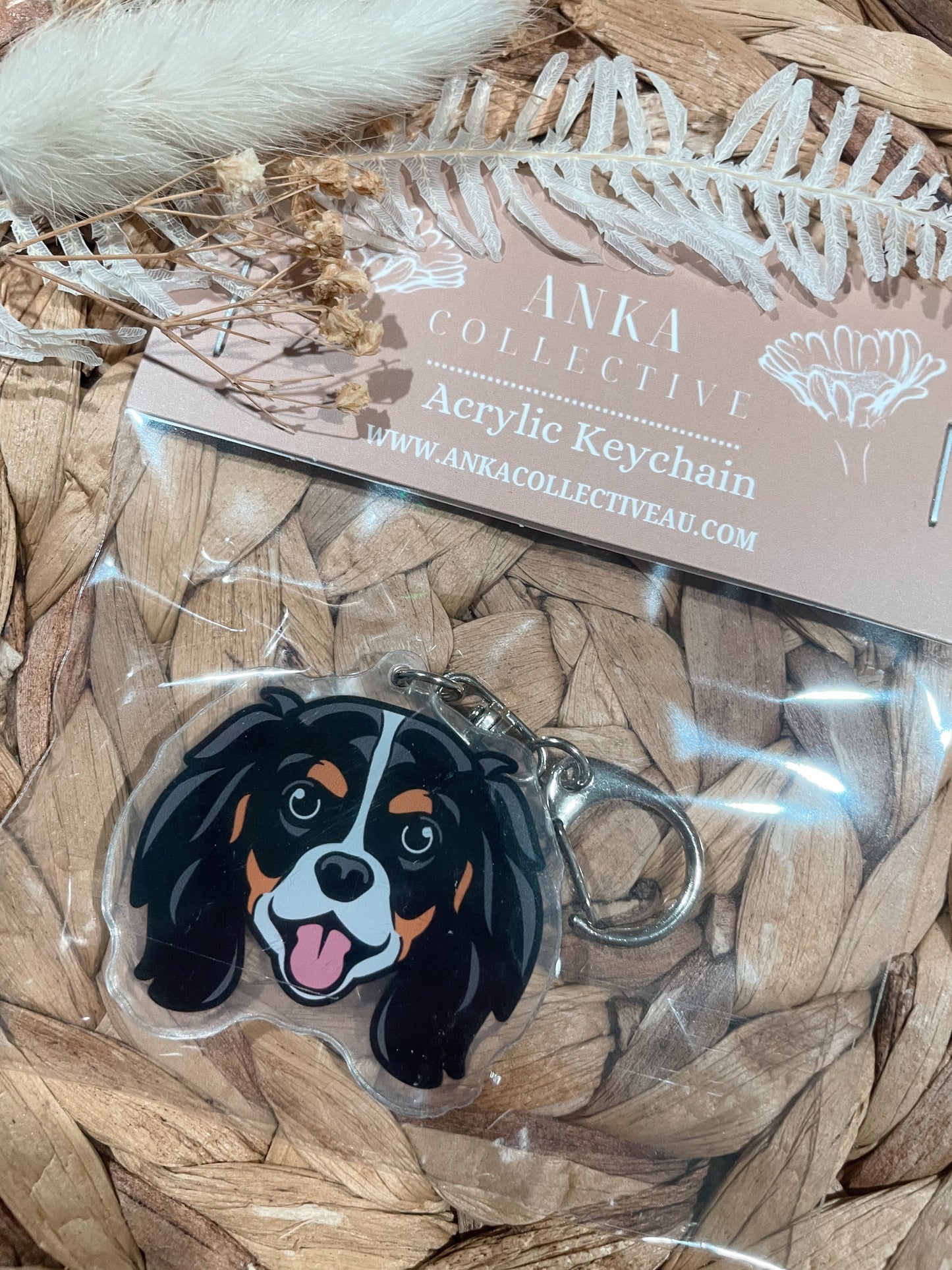 Cavalier King Charles Spaniel Dog Keychain