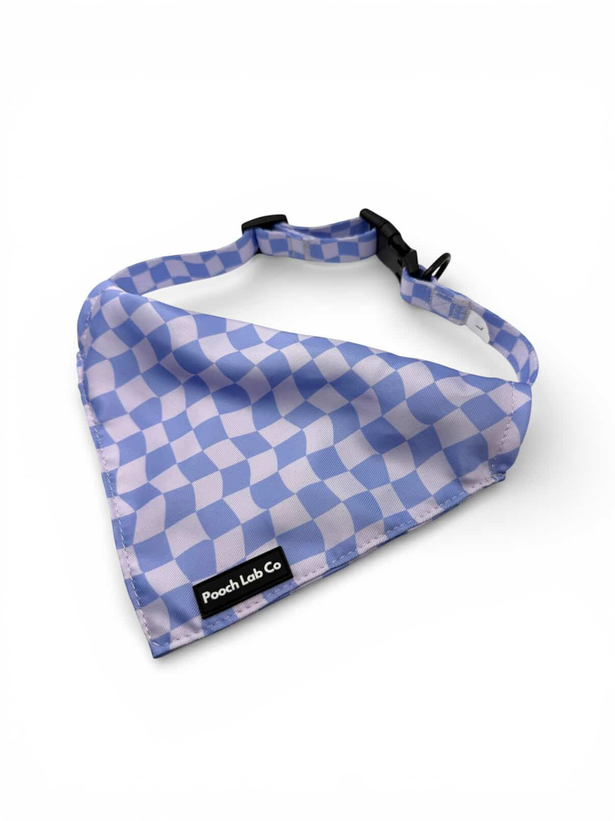 Groovy Gingham Blue Bandanna