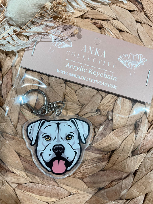 American Bull Dog Keychain