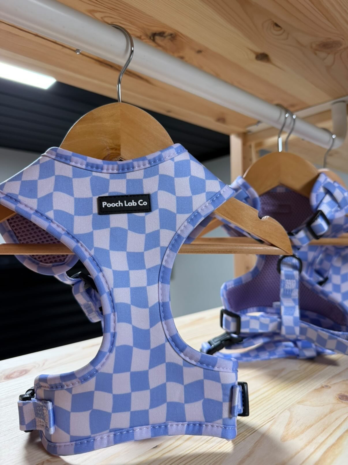 Groovy Gingham Adjustable Dog Harness