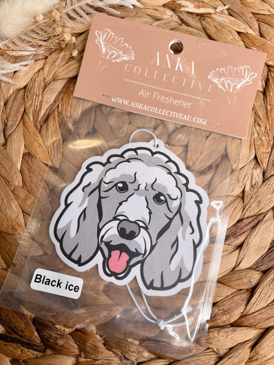 Standard Poodle White Air Freshener
