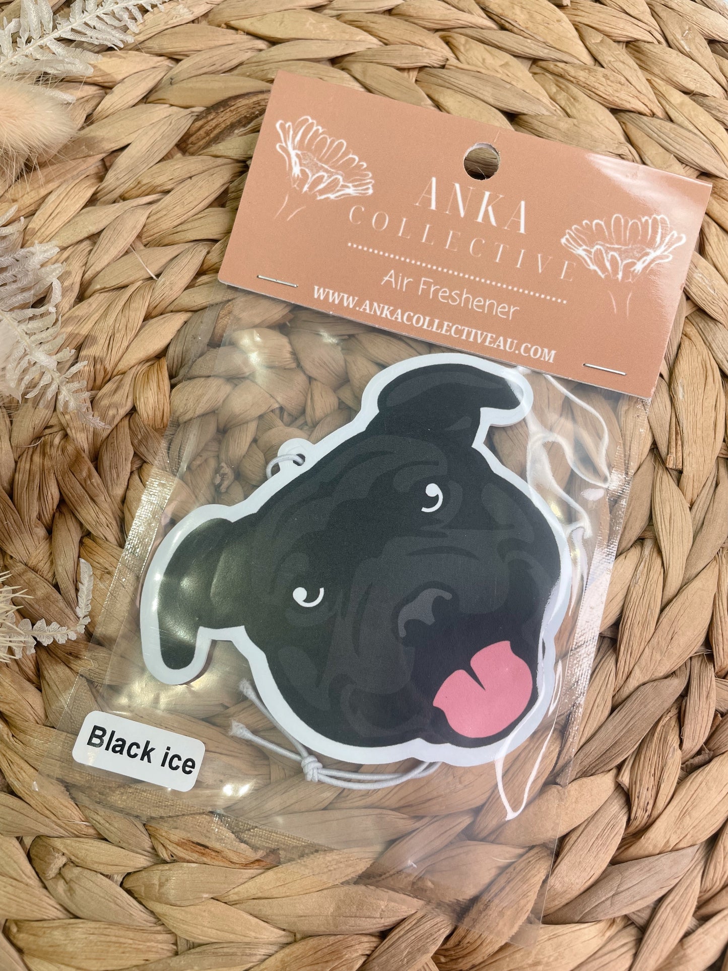 Black Staffy Air Freshener