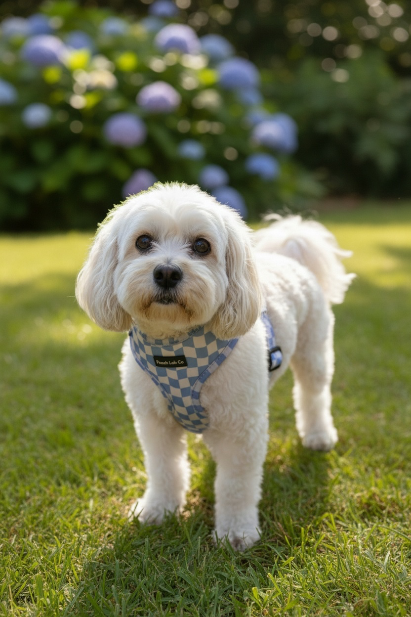 Groovy Gingham Adjustable Dog Harness